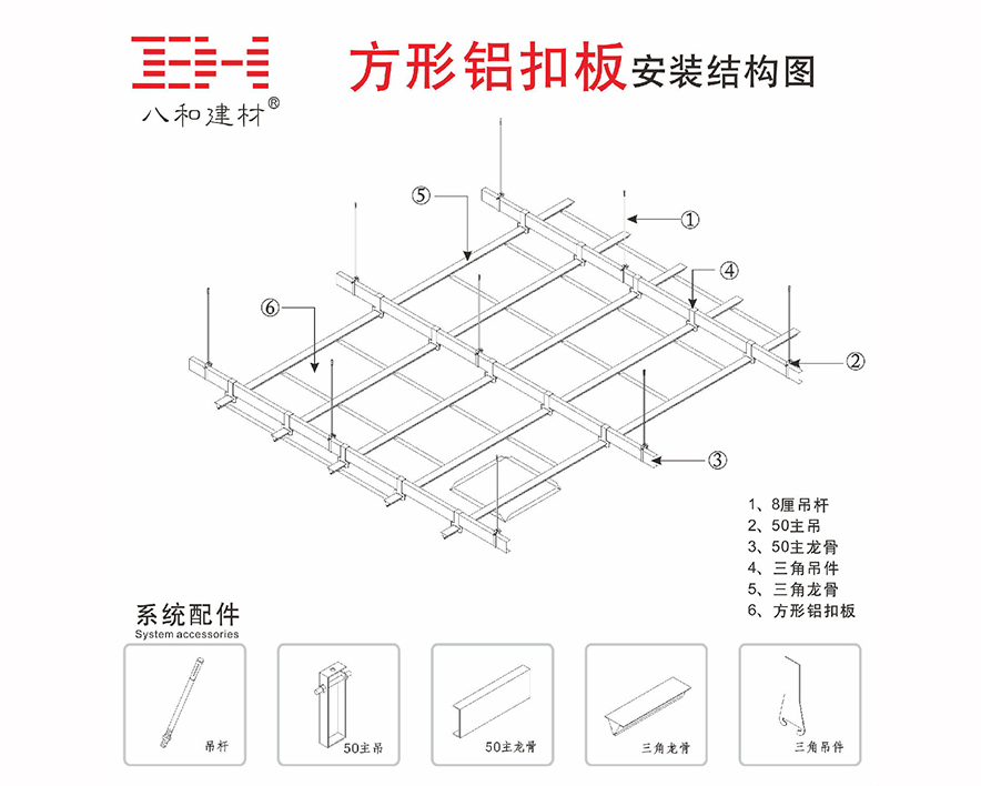 方形鋁扣板施工工藝